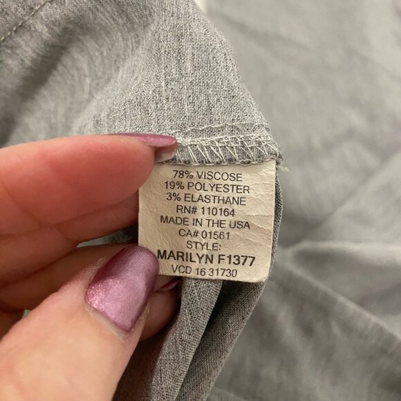 Avenue Montaigne Marilyn Gray Pants Size 8 - Picture 4 of 7